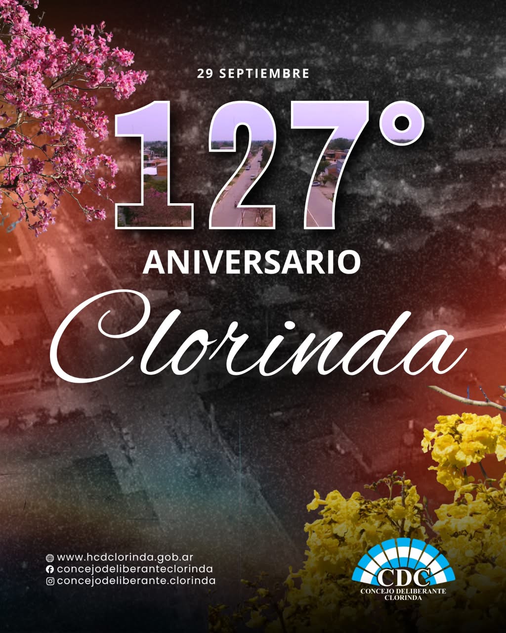 El Concejo Deliberante saluda a la comunidad en el 127.º aniversario de Clorinda