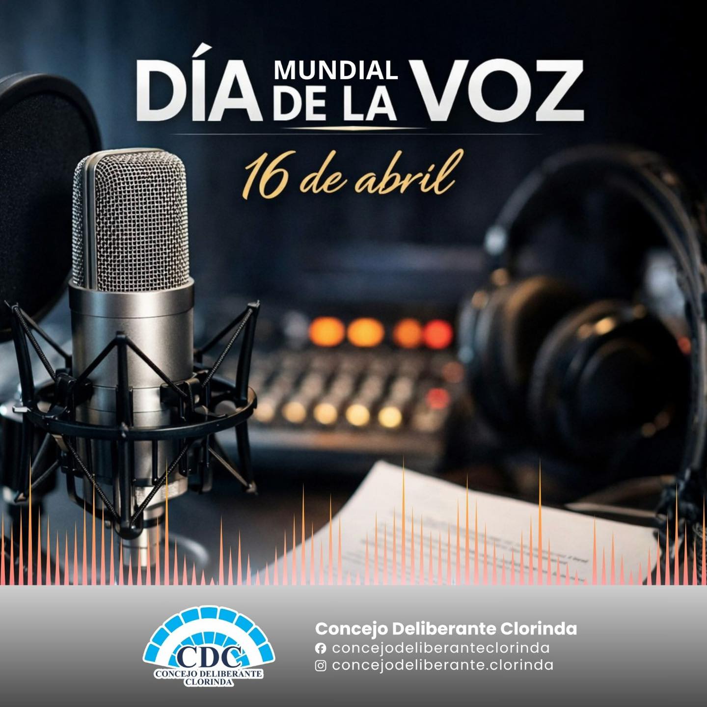 16 de abril: El Concejo Deliberante adhiere al Día Mundial de la Voz